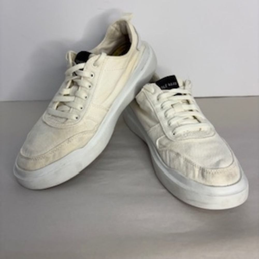 Cole Haan Grand Crosscourt Daily Sneaker W23228 Womens 6.5 White Canvas Shoes